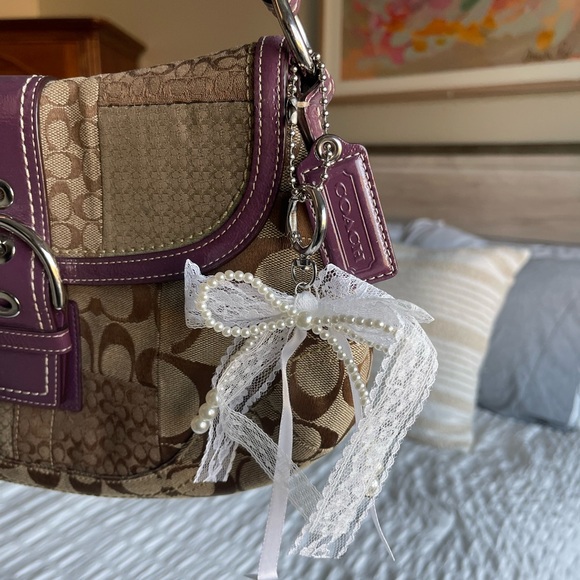 Vintage Y2K Patchwork Coach Shoulder Bag - Picture 3 of 13